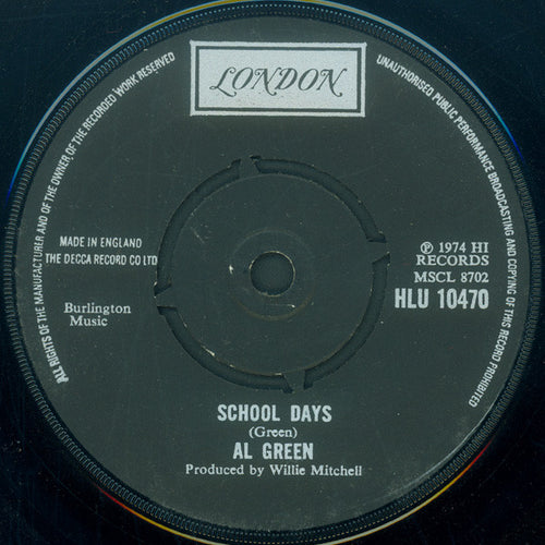 Al Green : Sha-la-la (Make Me Happy) (7", Single, Sin)