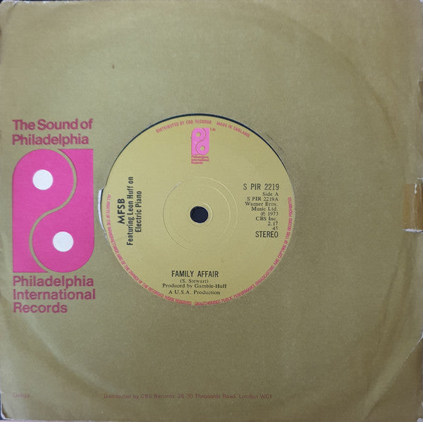 MFSB : Family Affair  (7")