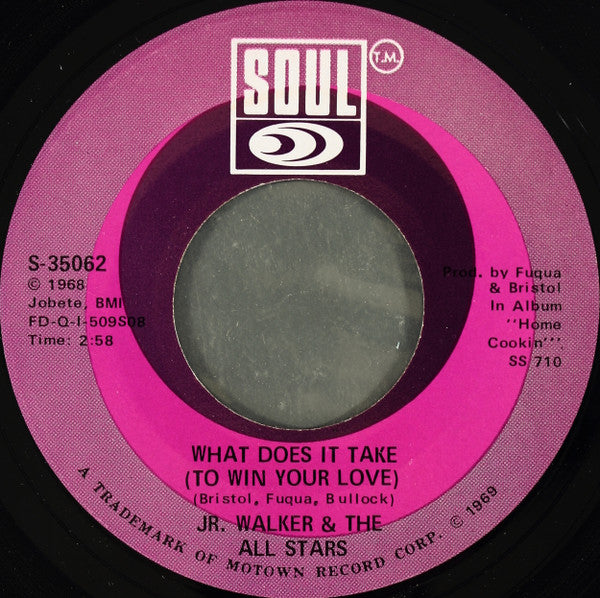 Jr. Walker & The All Stars* : What Does It Take (To Win Your Love) (7", Single, Ame)