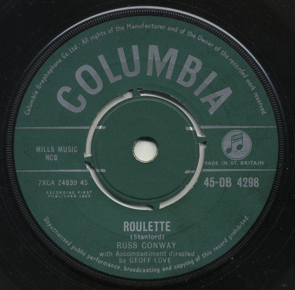 Russ Conway : Roulette (7", Single)