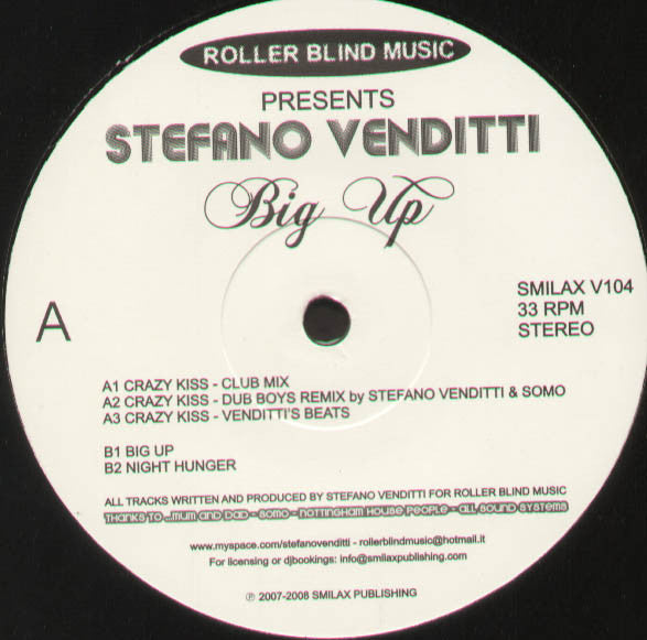 Stefano Venditti : Big Up (12")