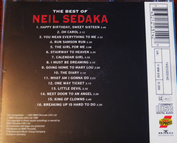 Neil Sedaka : The Best Of Neil Sedaka (CD, Comp)