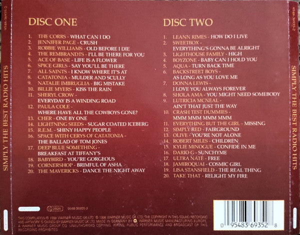 Various : Simply The Best Radio Hits (2xCD, Comp)