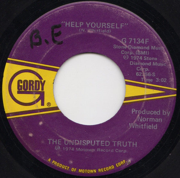 The Undisputed Truth : Help Yourself / What's Going On (7", Single)