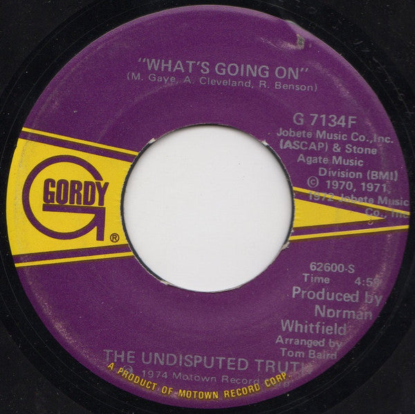The Undisputed Truth : Help Yourself / What's Going On (7", Single)