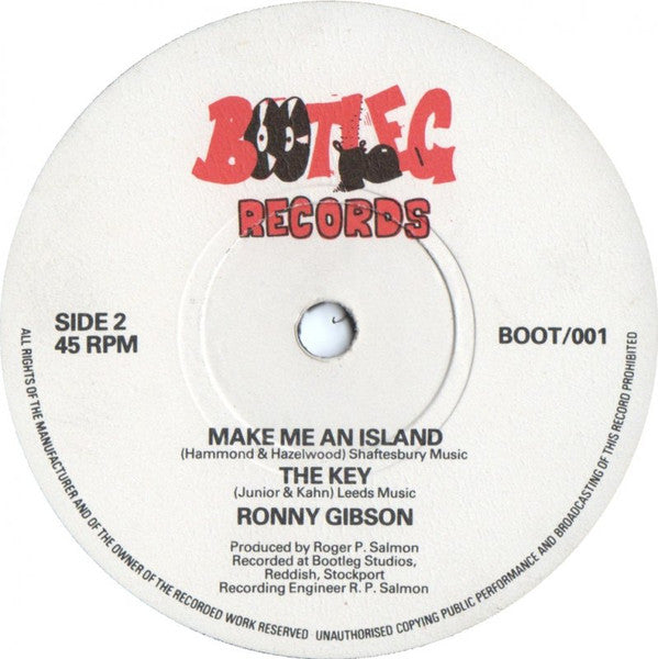 Ronnie Gibson : Sincerely Yours (7", EP)
