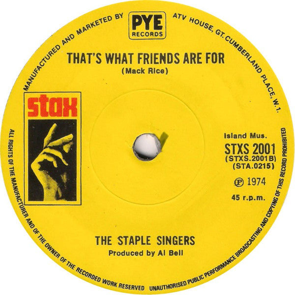The Staple Singers : City In The Sky (7", Sol)