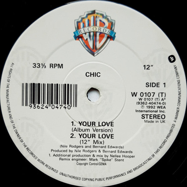 Chic : Your Love (12")