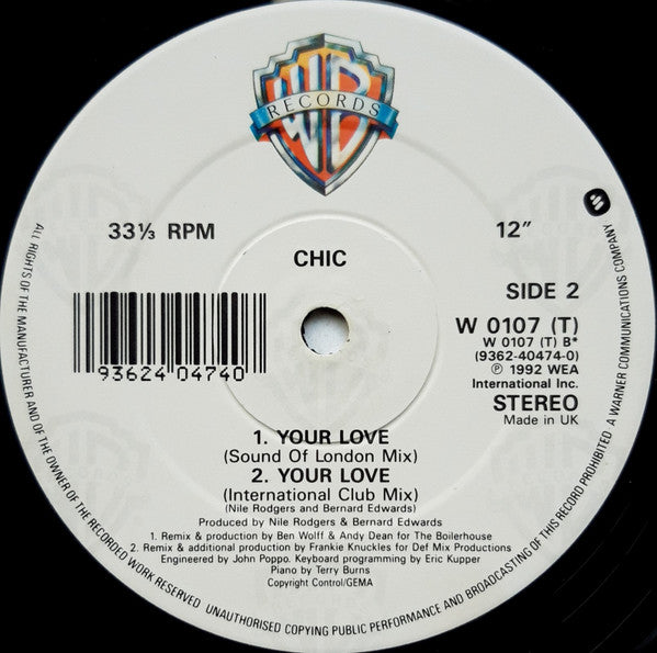 Chic : Your Love (12")