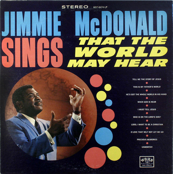 Jimmie McDonald : Sings That The World May Hear (LP)