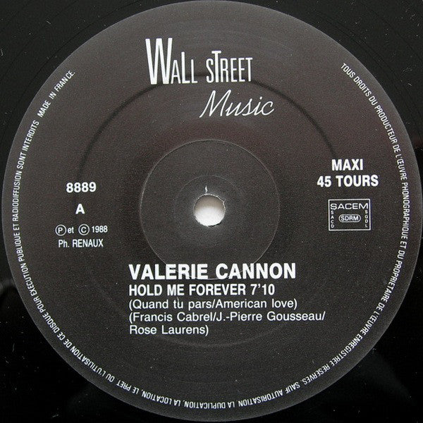 Valerie Cannon-White : Hold Me Forever (12", Maxi)