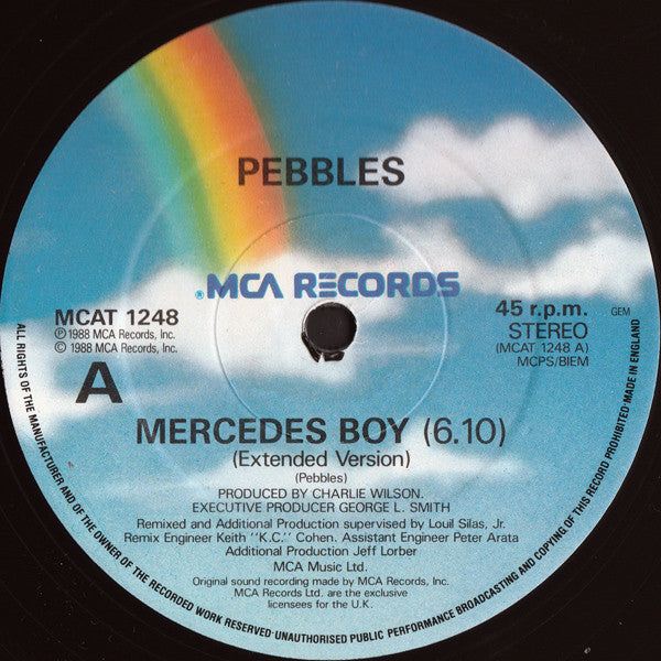 Pebbles : Mercedes Boy (12", Single)