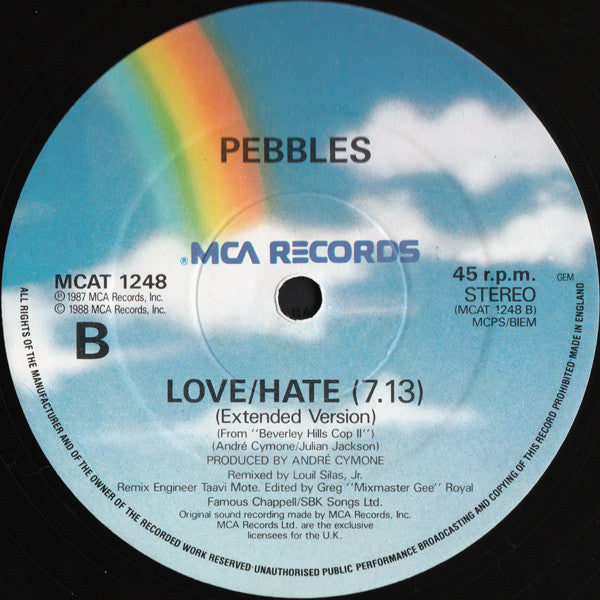 Pebbles : Mercedes Boy (12", Single)