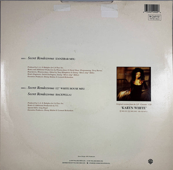 Karyn White : Secret Rendezvous (12", Single)