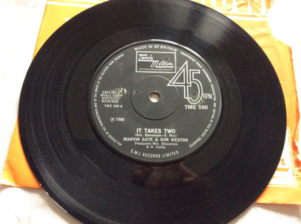 Marvin Gaye & Kim Weston : It Takes Two (7", Single, RE, Sol)