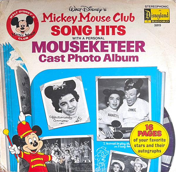 Various : Mickey Mouse Club Song Hits (LP, Comp)