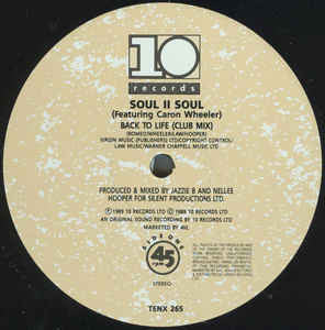 Soul II Soul Featuring Caron Wheeler : Back To Life (Club Mix) (12", Single, RE)