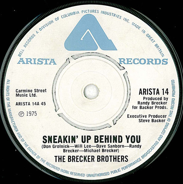 The Brecker Brothers : Sneakin' Up Behind You (7", Single)