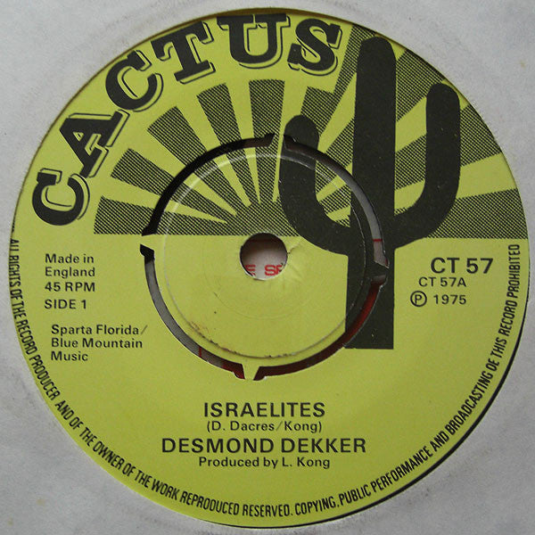 Desmond Dekker : Israelites (7", Single, 4 P)