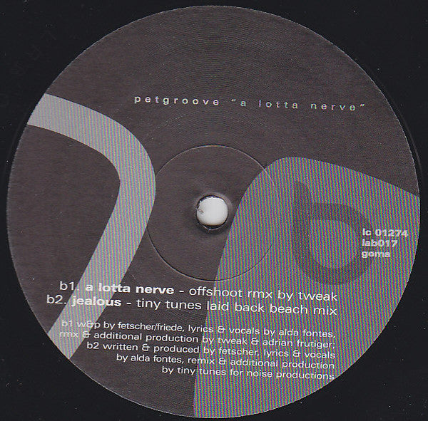 Petgroove Feat. Alda Fontes : A Lotta Nerve (12")