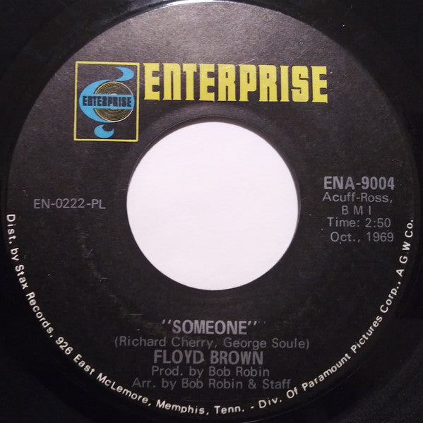 Floyd Brown (2) : Someone (7", Single)