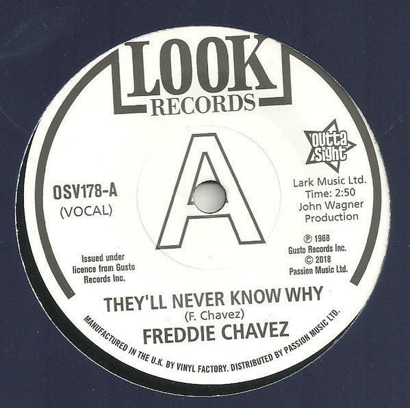 Freddie Chavez / Dave Newman (4) : They'll Never Know Why / Make Up Your Mind (7", Promo, RE)