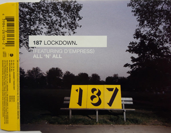 187 Lockdown Featuring D-Empress : All 'N' All (CD, Single)