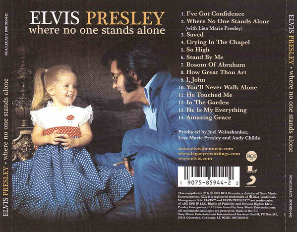 Elvis Presley : Where No One Stands Alone (CD, Album)