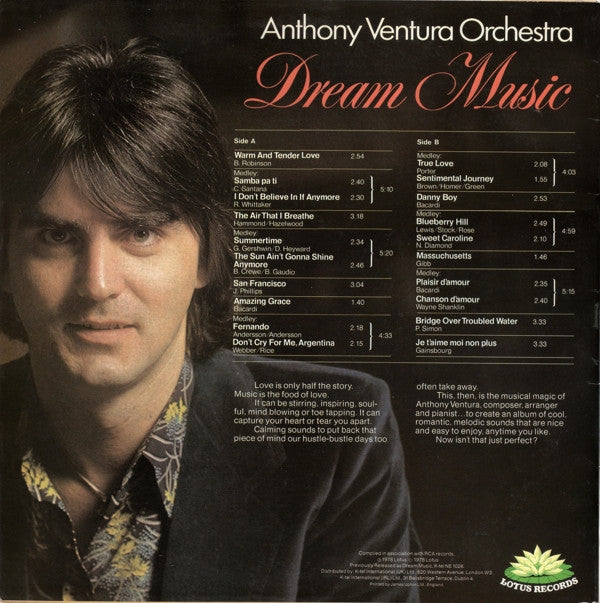 Orchester Anthony Ventura : Dream Music (LP, Comp, P/Mixed)