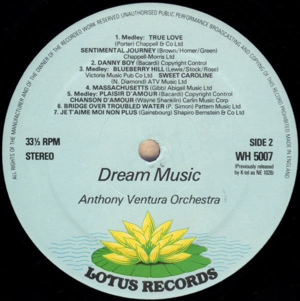 Orchester Anthony Ventura : Dream Music (LP, Comp, P/Mixed)