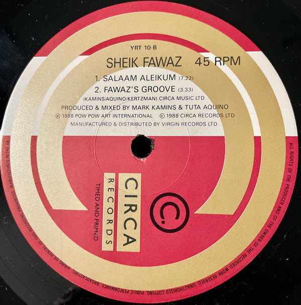 Sheik Fawaz : Mohamed's House (12")