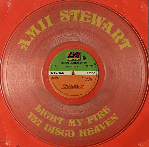 Amii Stewart : Light My Fire / 137 Disco Heaven (12", Single, Ltd, Tra)