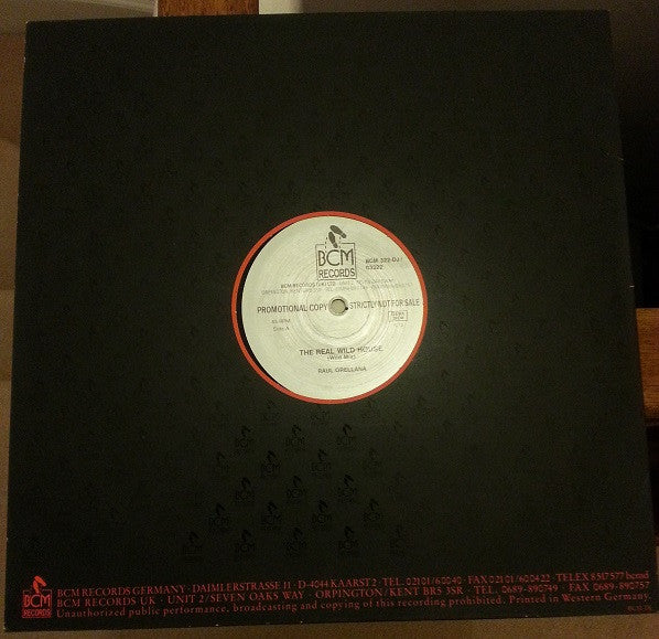 Raúl Orellana : The Real Wild House (12", S/Sided, Promo)