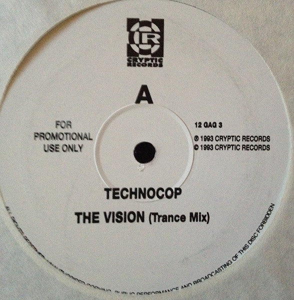 Techno Cop : The Vision (12", Promo)