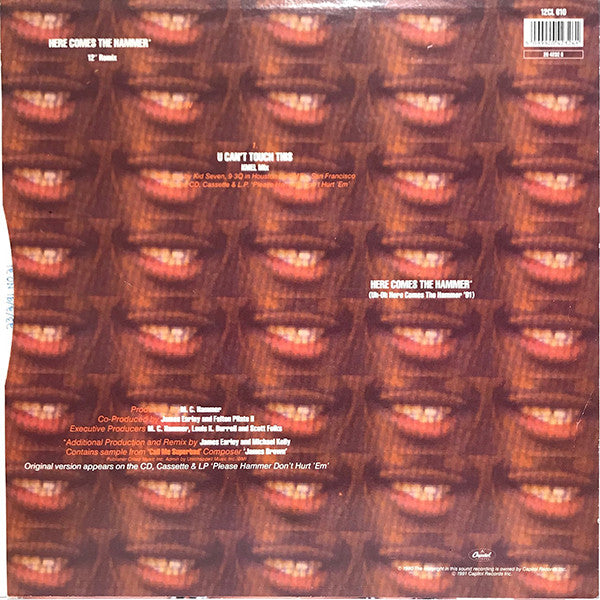 MC Hammer : Here Comes The Hammer (12", Single)