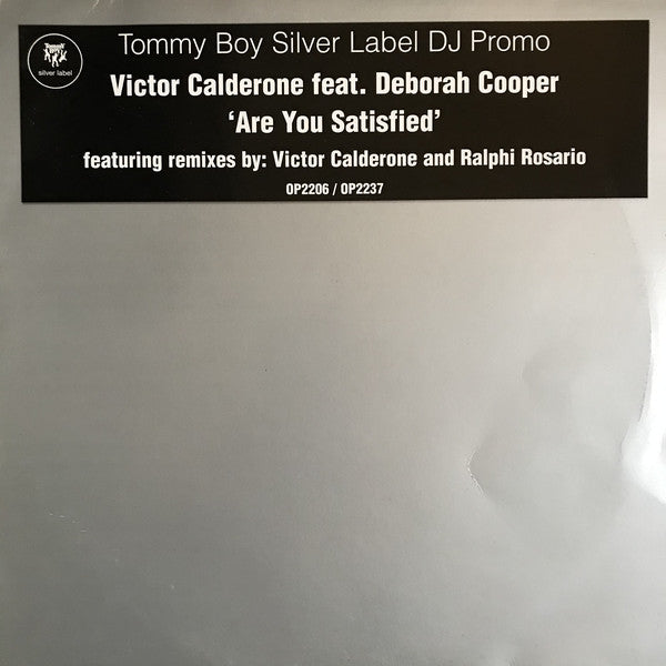 Victor Calderone Feat. Deborah Cooper : Are You Satisfied (2x12", Promo)
