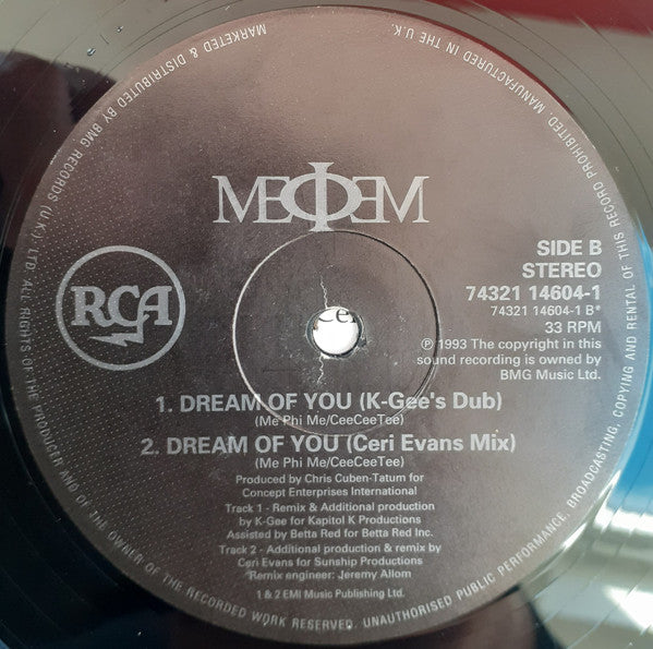 Me Phi Me : Dream Of You (12", Single)