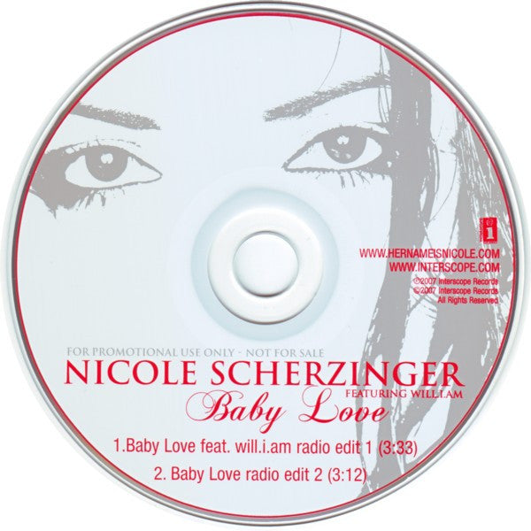Nicole Scherzinger featuring Will I Am : Baby Love (CD, Single, Promo)