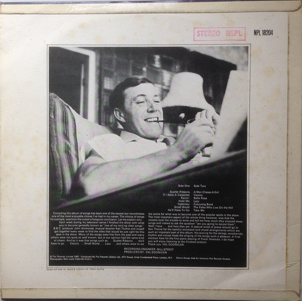 Val Doonican : Val Doonican Rocks, But Gently (LP, Album, Blu)
