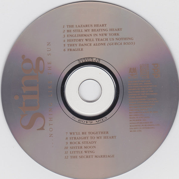 Sting : ...Nothing Like The Sun (CD, Album)