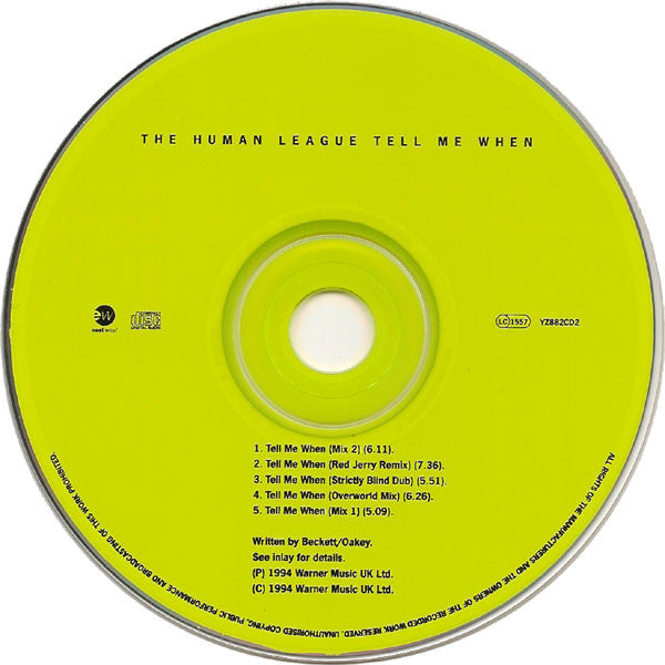The Human League : Tell Me When (CD, Single, CD2)