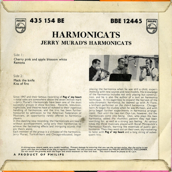 Jerry Murad's Harmonicats : Harmonicats (7", EP, Mono)
