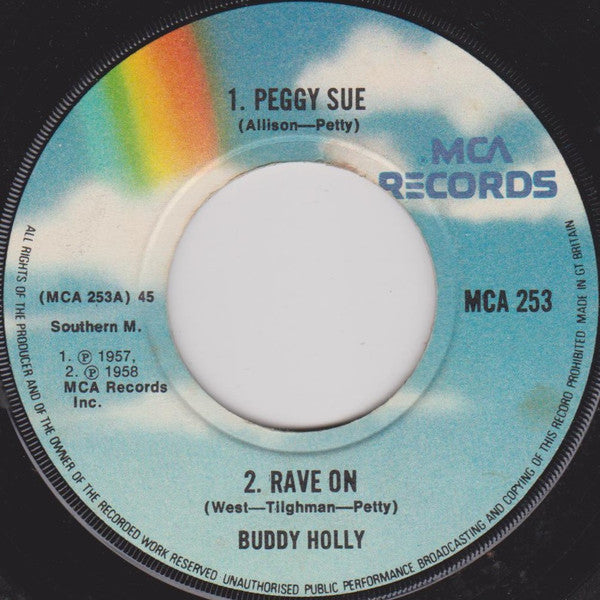 Buddy Holly : Rock'N'Roll (7", EP, RE, Blu)
