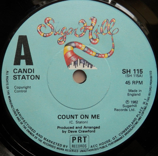 Candi Staton : Count On Me / Hurry Sundown (7")