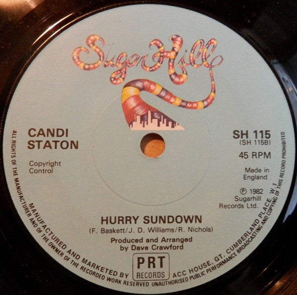 Candi Staton : Count On Me / Hurry Sundown (7")