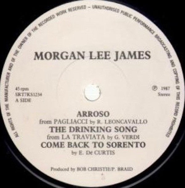 Morgan Lee James : Arroso (7", EP, Single)