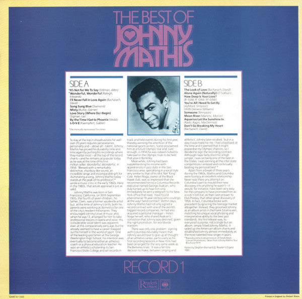 Johnny Mathis : The Best Of Johnny Mathis (4xLP, Comp + Box)