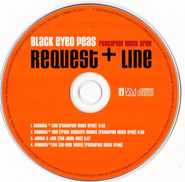 Black Eyed Peas Featuring Macy Gray : Request Line (CD, Single, Enh)