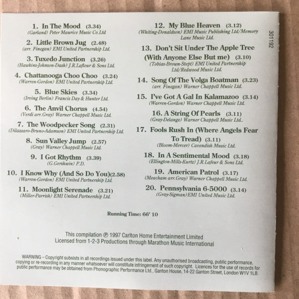 Glenn Miller : Hits And Rarities (CD, Comp)