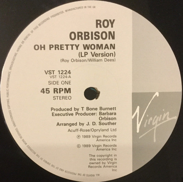 Roy Orbison And Friends : Oh Pretty Woman (12")